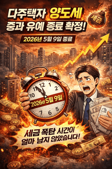 다주택자 양도세 중과 유예 종료