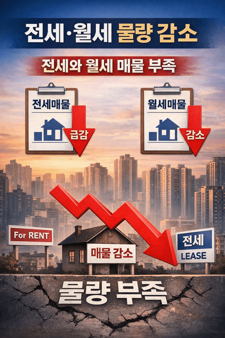[건부기] 전세와 월세 물량의 급감이 가져올 결과는?